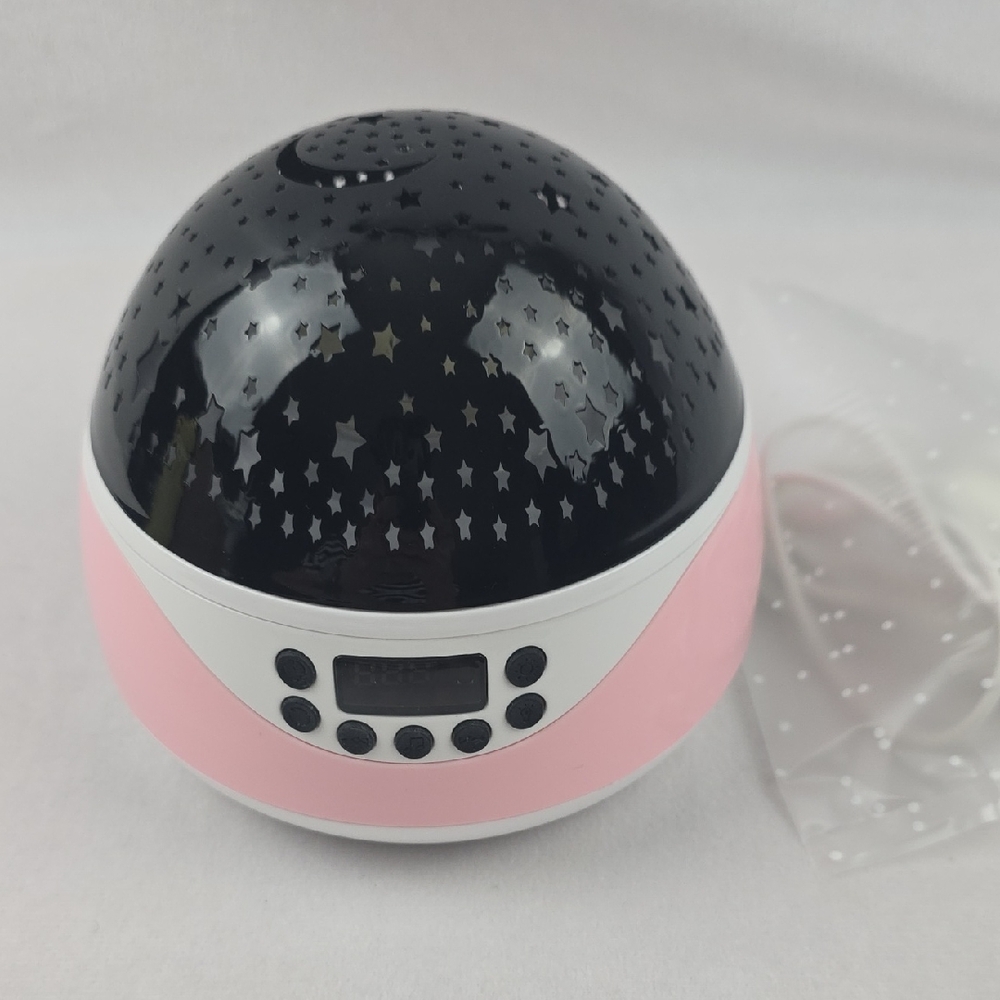 LED Starry Sky Light Rotating Music Projector Lamp Night Light In Pink